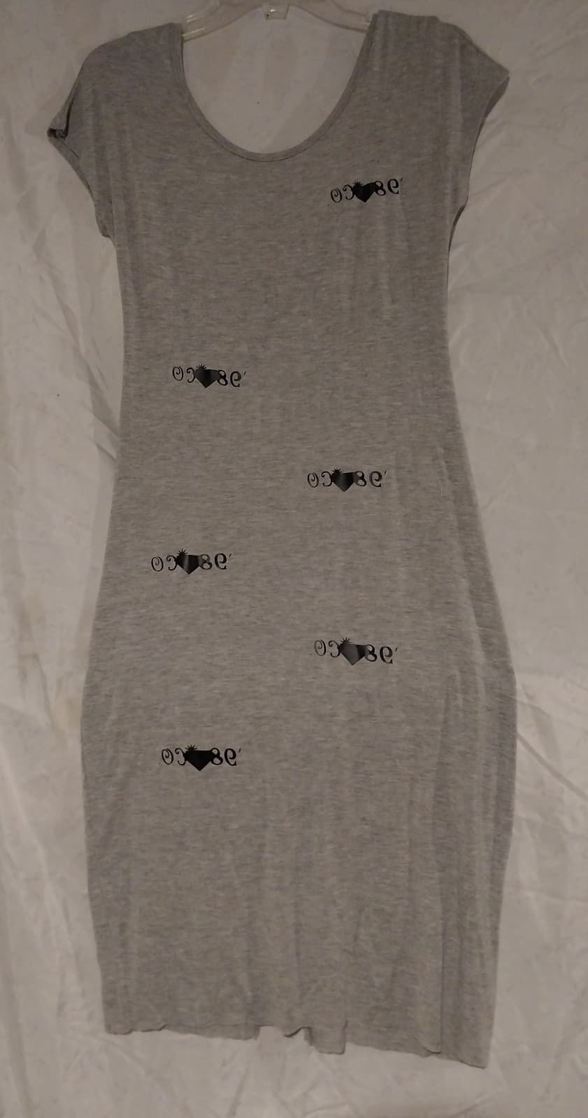 Rebel Sugar Grey & Black Night Shirt/Gown - Image 1
