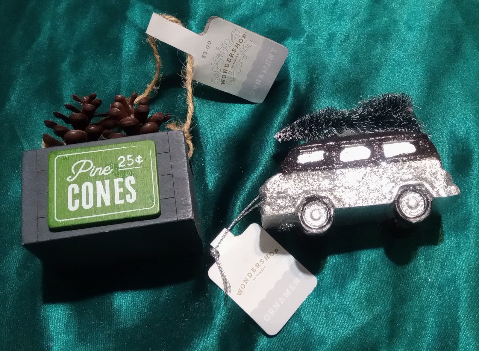 2 Wondershop Christmas Tree Ornaments arget - Image 1