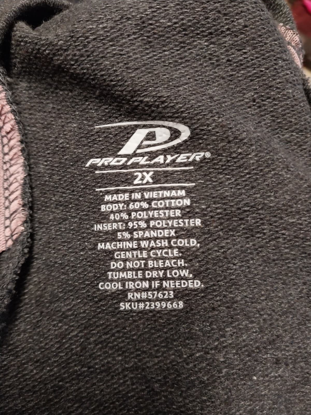 Pro Player womens gray & pink long sleeve athletic shirt with strap back - Thumbnail 5