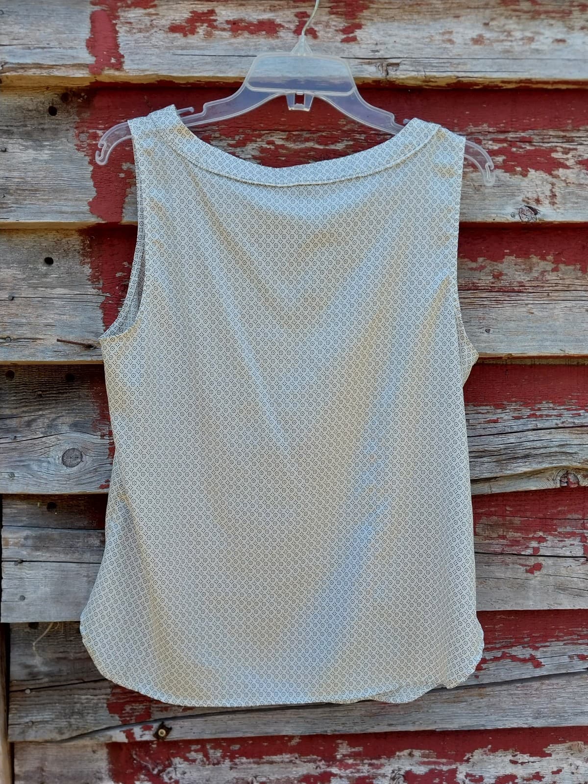 Ann Taylor White & Black Tank Top - Thumbnail 2