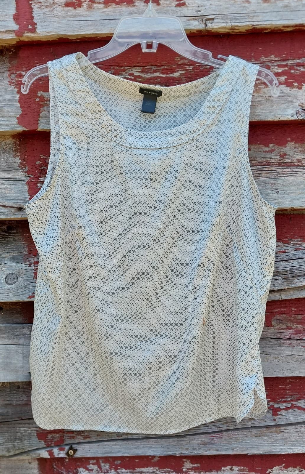Ann Taylor White & Black Tank Top - Image 1