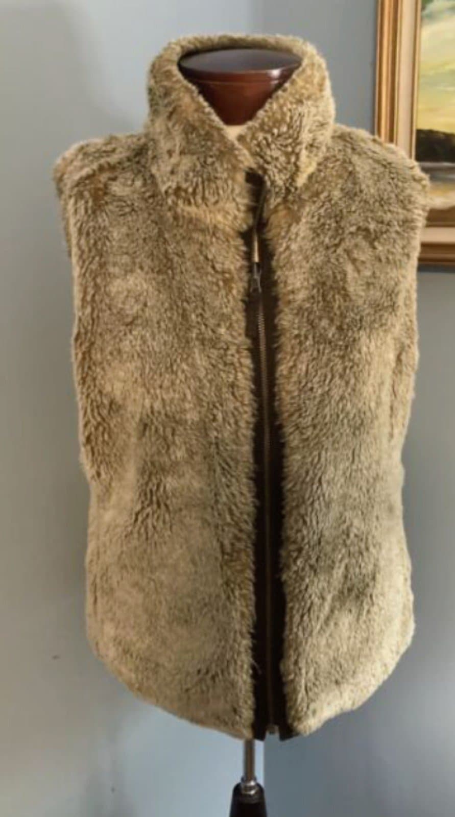 Gap Women's Reversible Brown Faux Fur Vest Jacket. Never been worn. - Thumbnail 7
