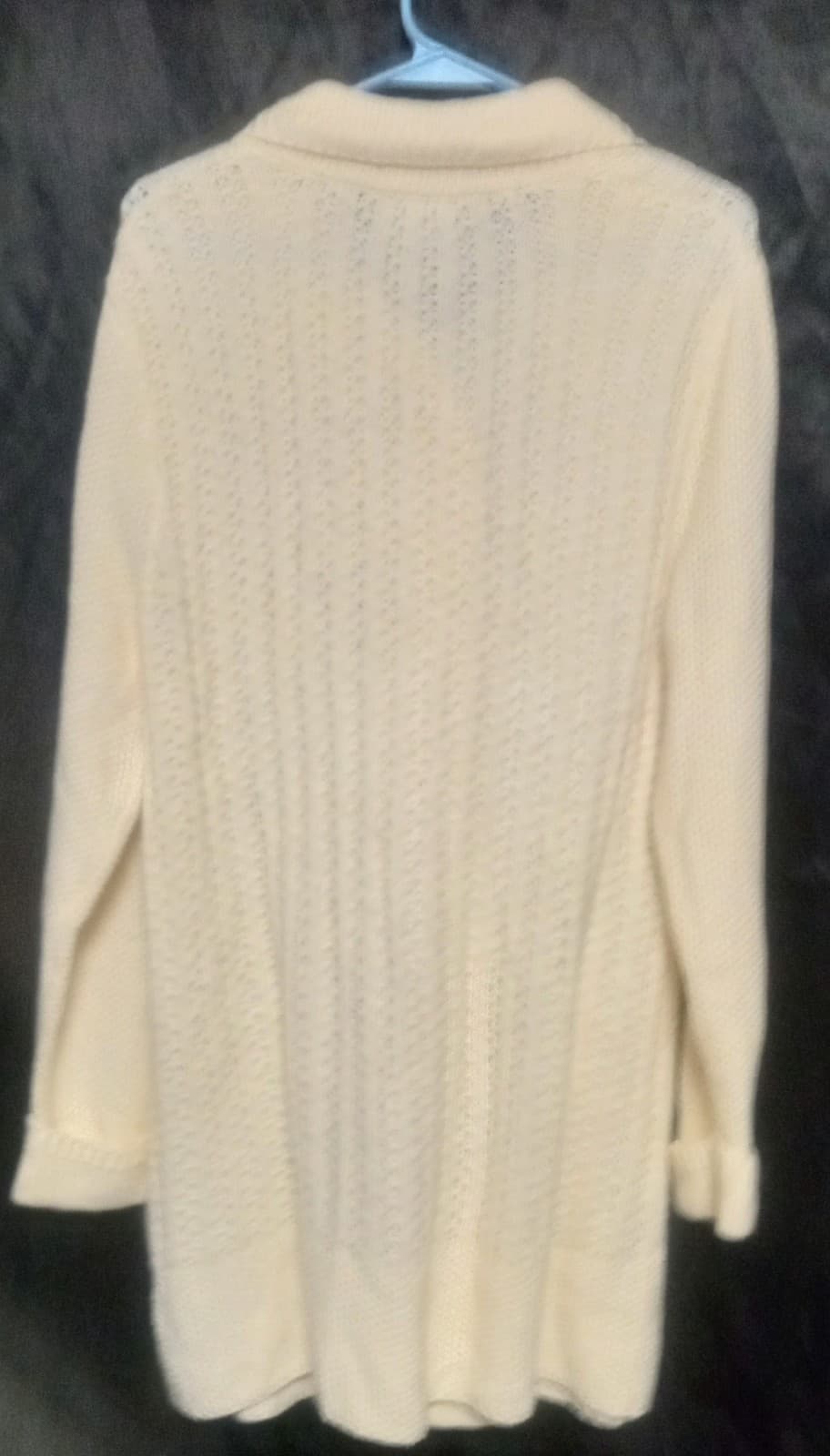 Investments Creme Color Cardigan - Thumbnail 4