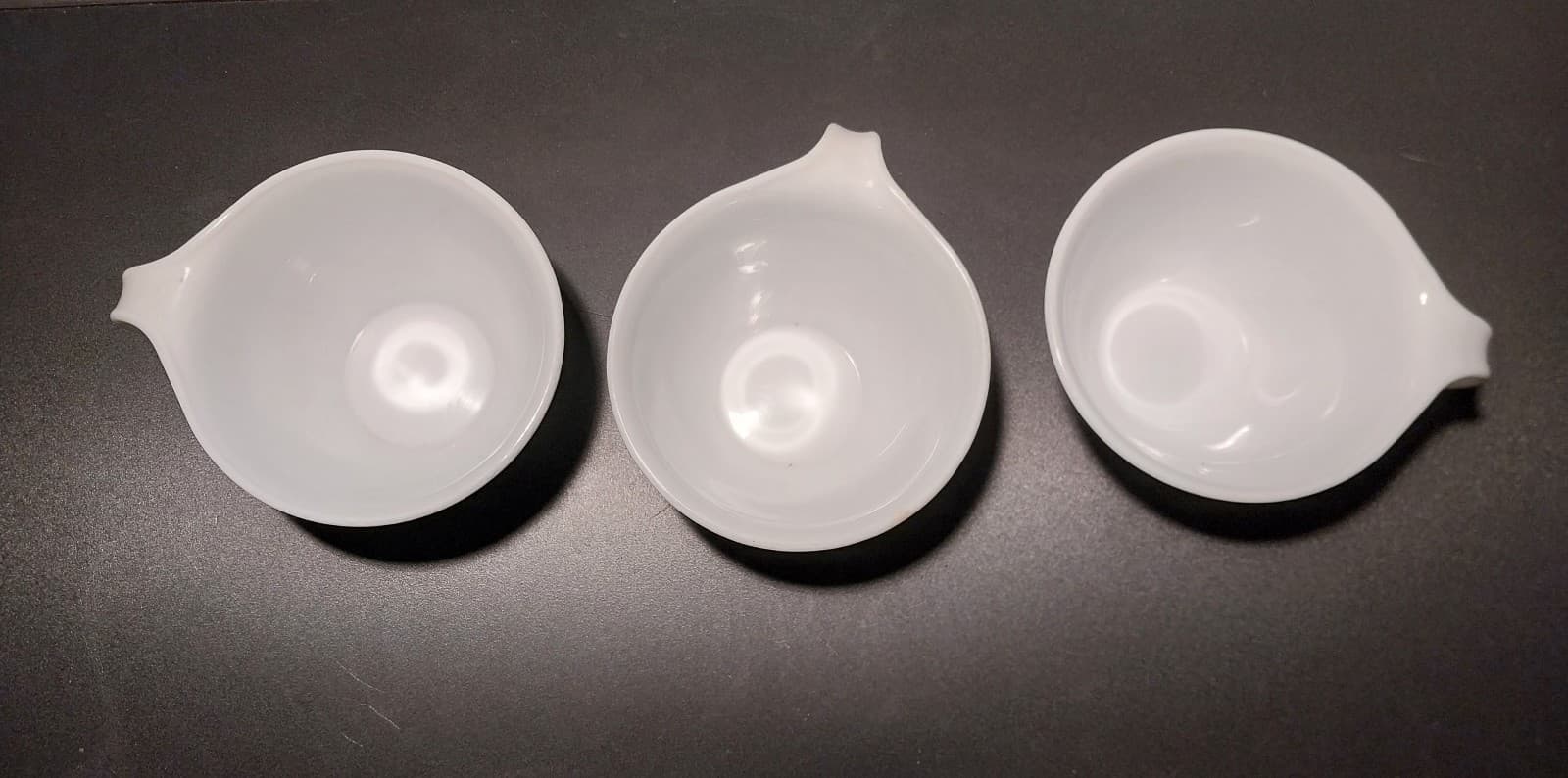 3 CORELLE HOOK HANDLE Finger Mugs "Snowflake Blue" Series - Thumbnail 3