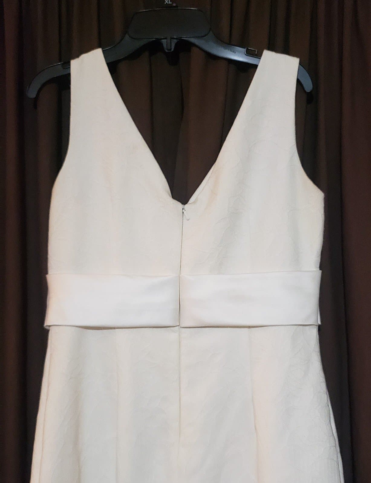 Donna Ricco Womens 6 White Faux Wrap Dress Sleeveless - Thumbnail 4