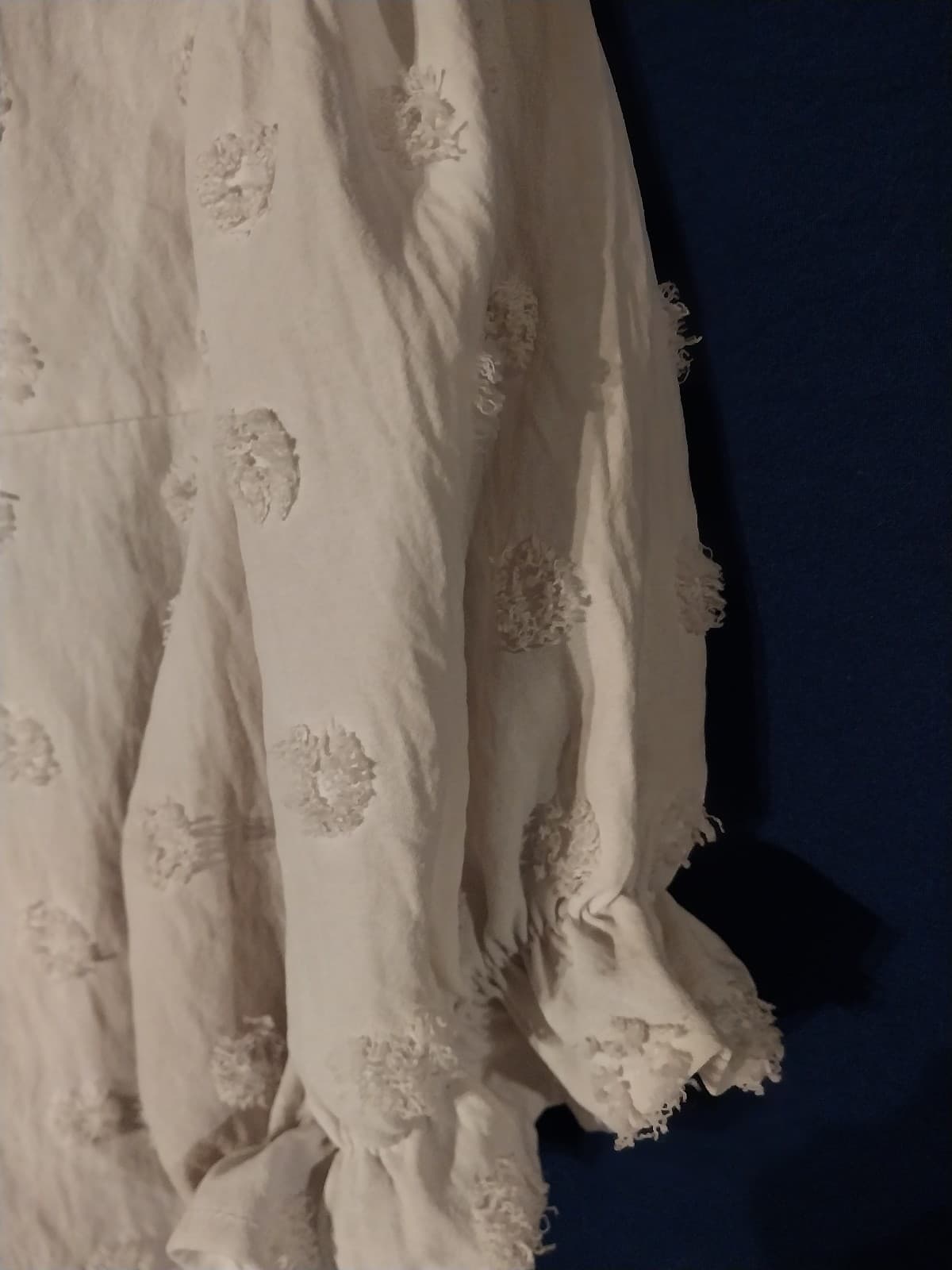 B Swiss Dot Puff Sleeve Top. Color White. Size Small - Thumbnail 2