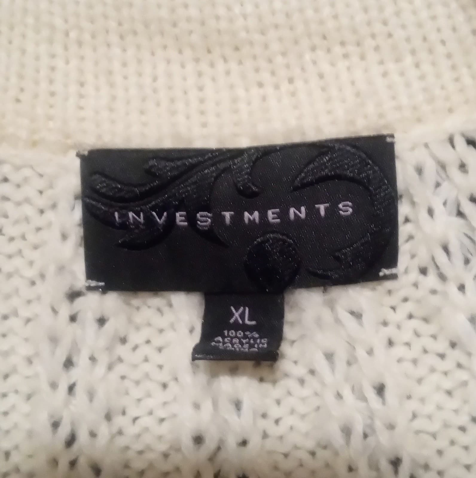 Investments Creme Color Cardigan - Thumbnail 3