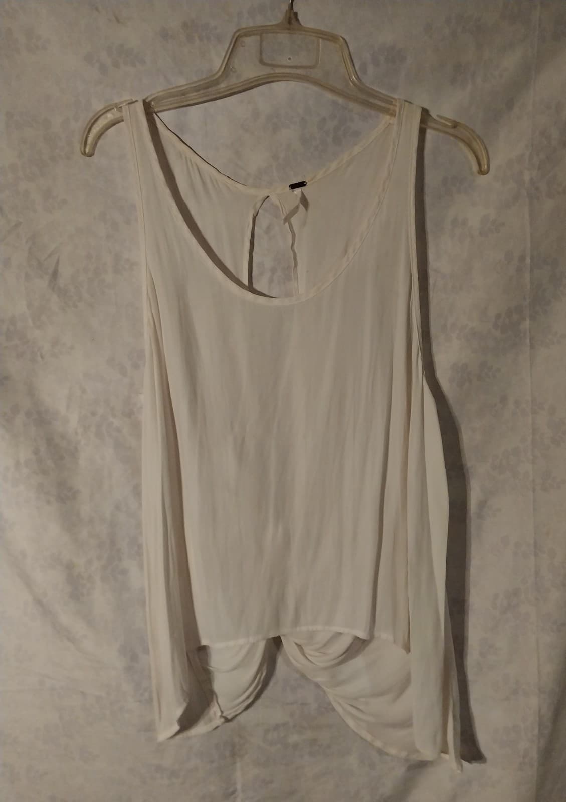Free People Off White Colored Combo Washed Away Tank Top - Thumbnail 2