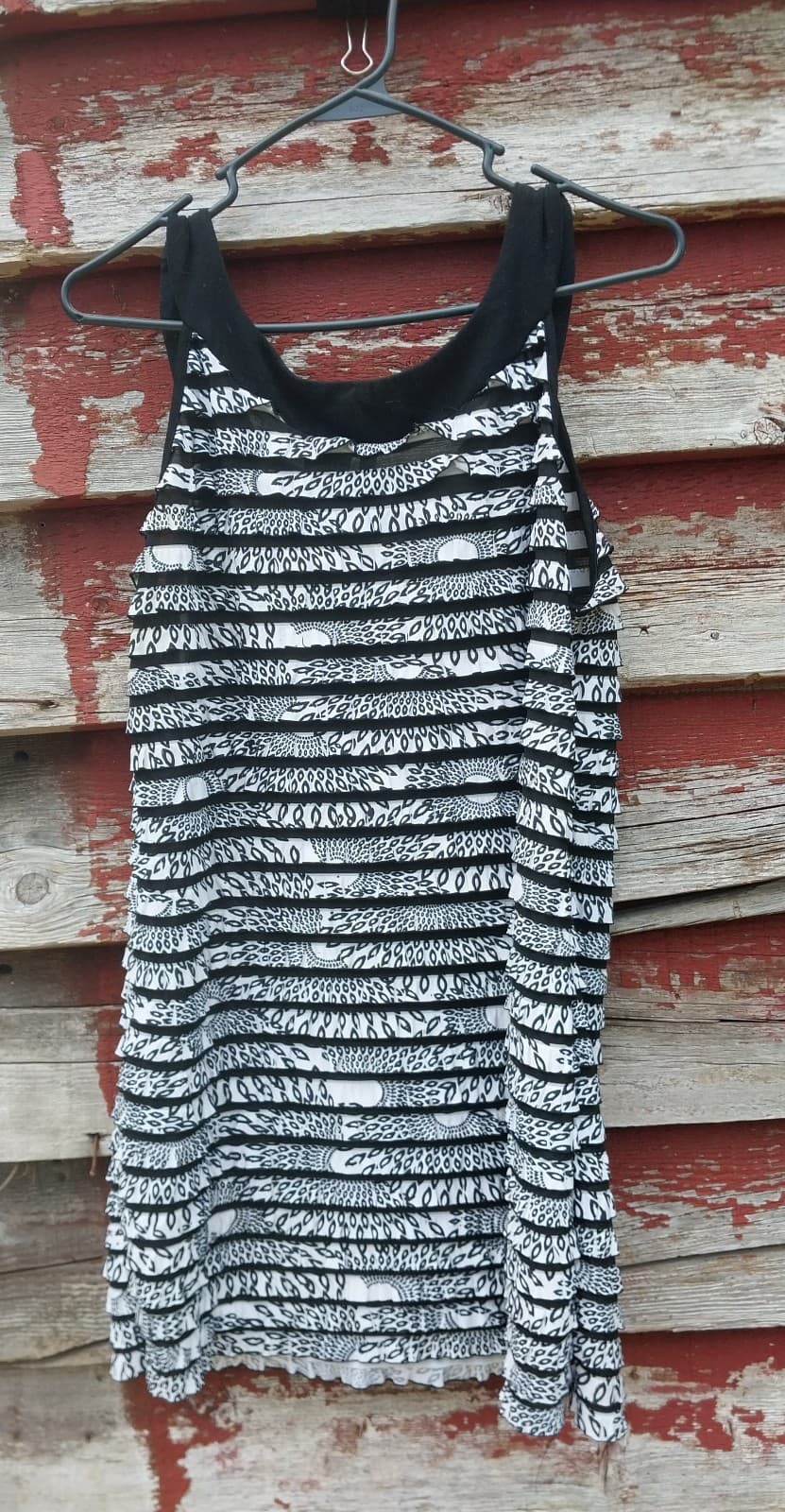New Directions Sleeveless Bla& White Mini Dress. Size XL - Thumbnail 3