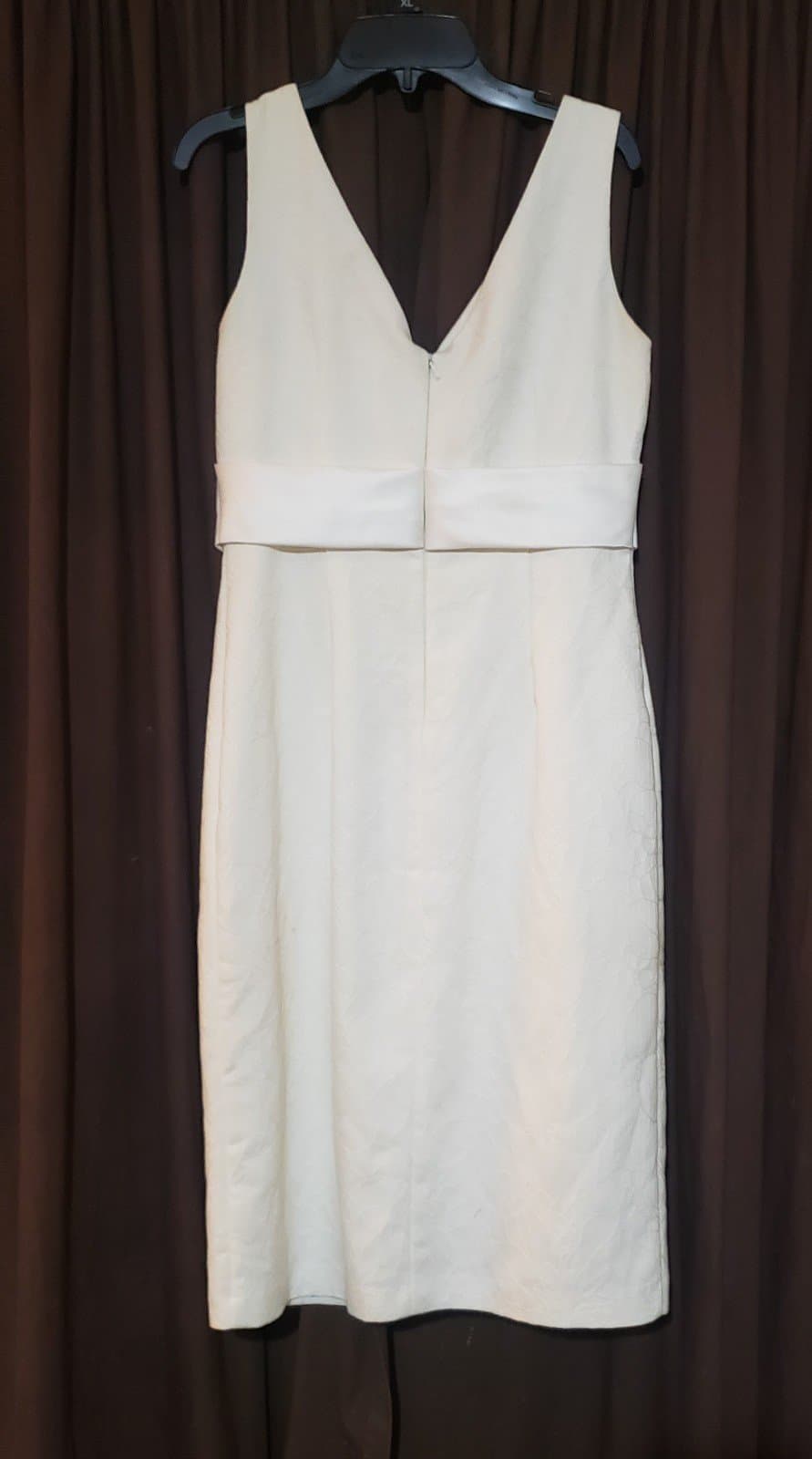 Donna Ricco Womens 6 White Faux Wrap Dress Sleeveless - Thumbnail 3