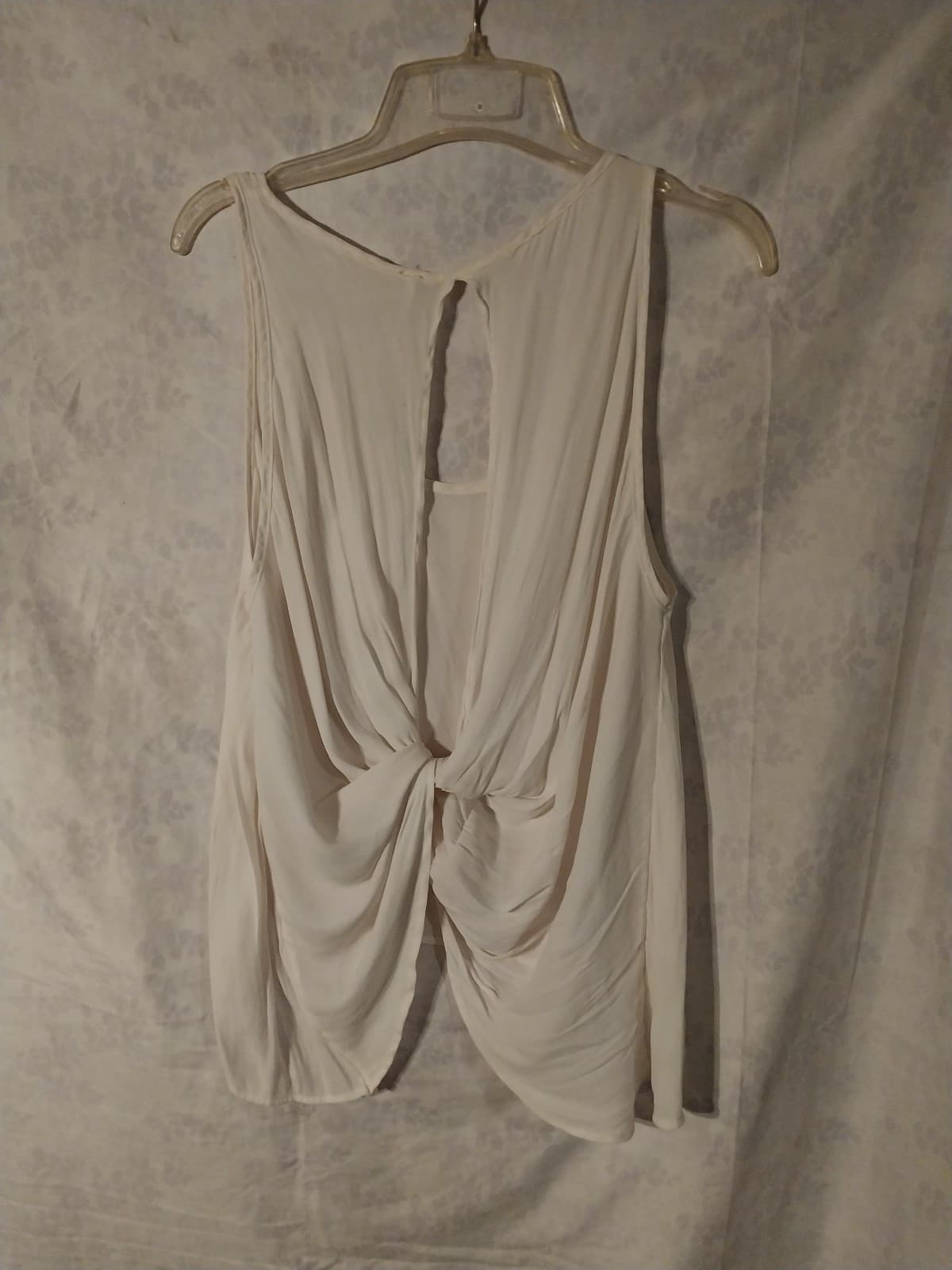 Free People Off White Colored Combo Washed Away Tank Top - Thumbnail 4