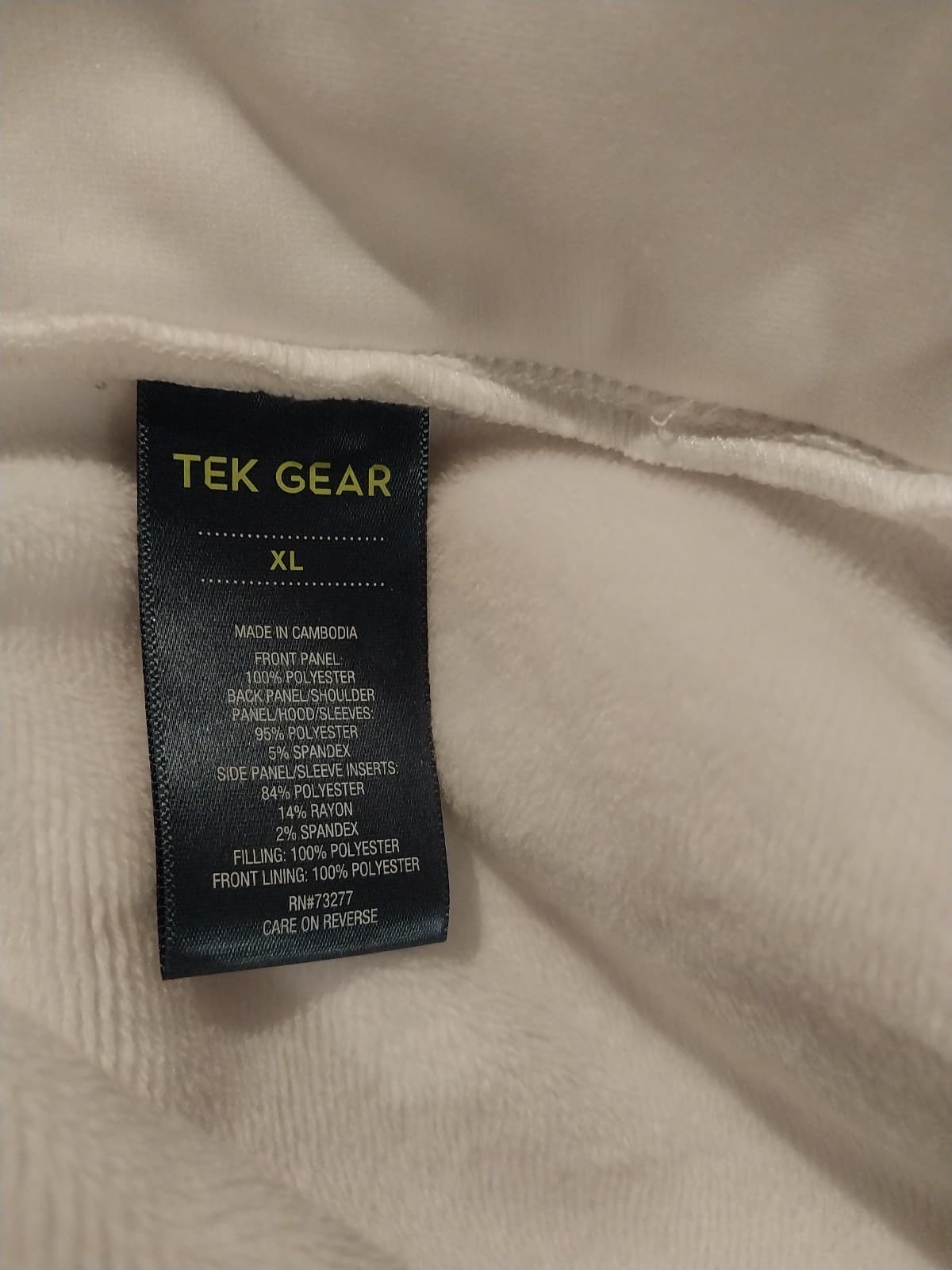 Tek Gear, White Hoodie With Colorful Lion On The Back. - Thumbnail 4