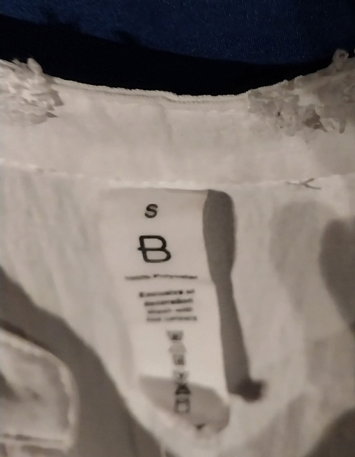 B Swiss Dot Puff Sleeve Top. Color White. Size Small - Thumbnail 3