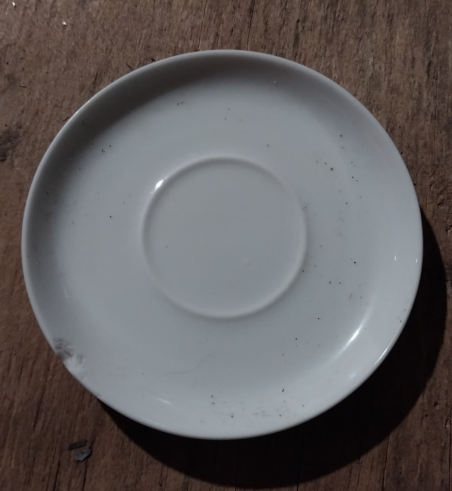 1960s Lagardo Tackett Schmid Porcelain White Saucer - Image 1