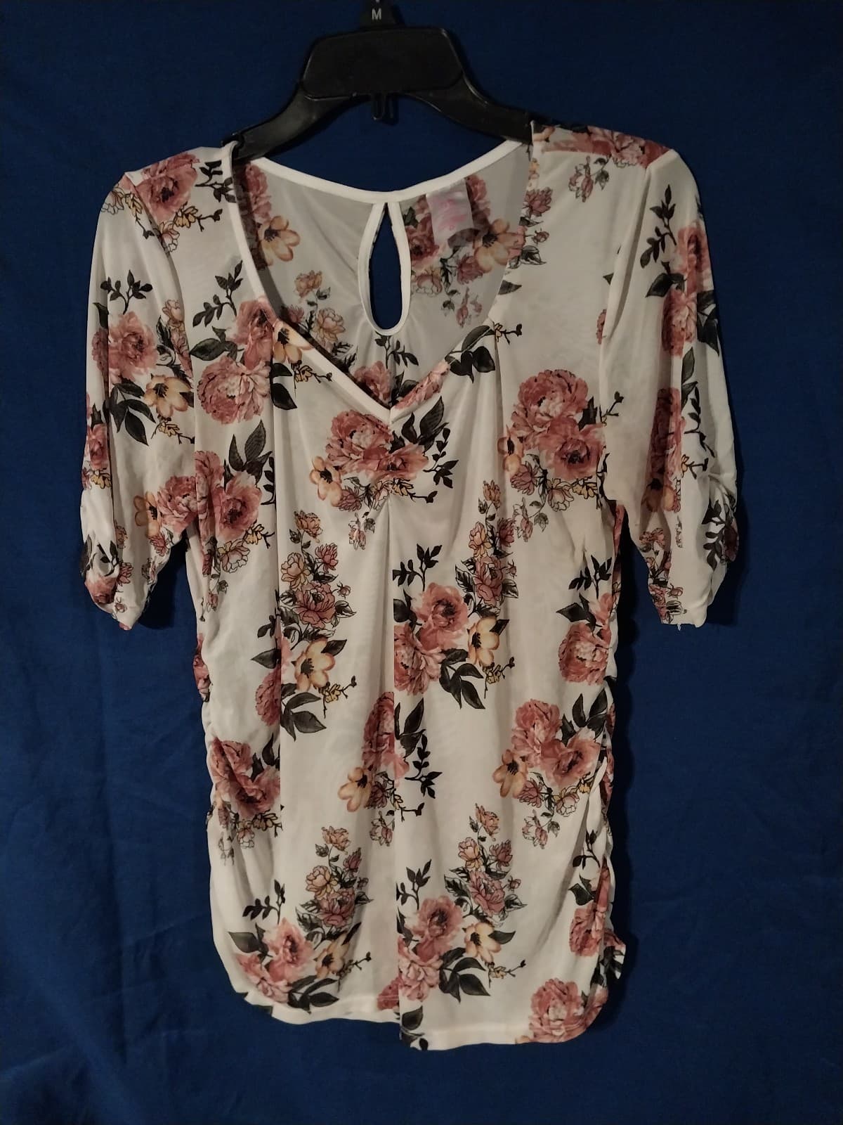 NO BOUNDARIES White Floral Sheer Top - Image 1