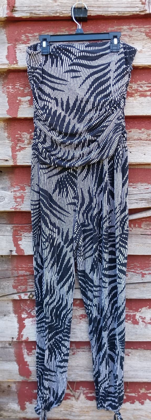 Cato Sleeveless Black & White Jumpsuit/Romper - Image 1