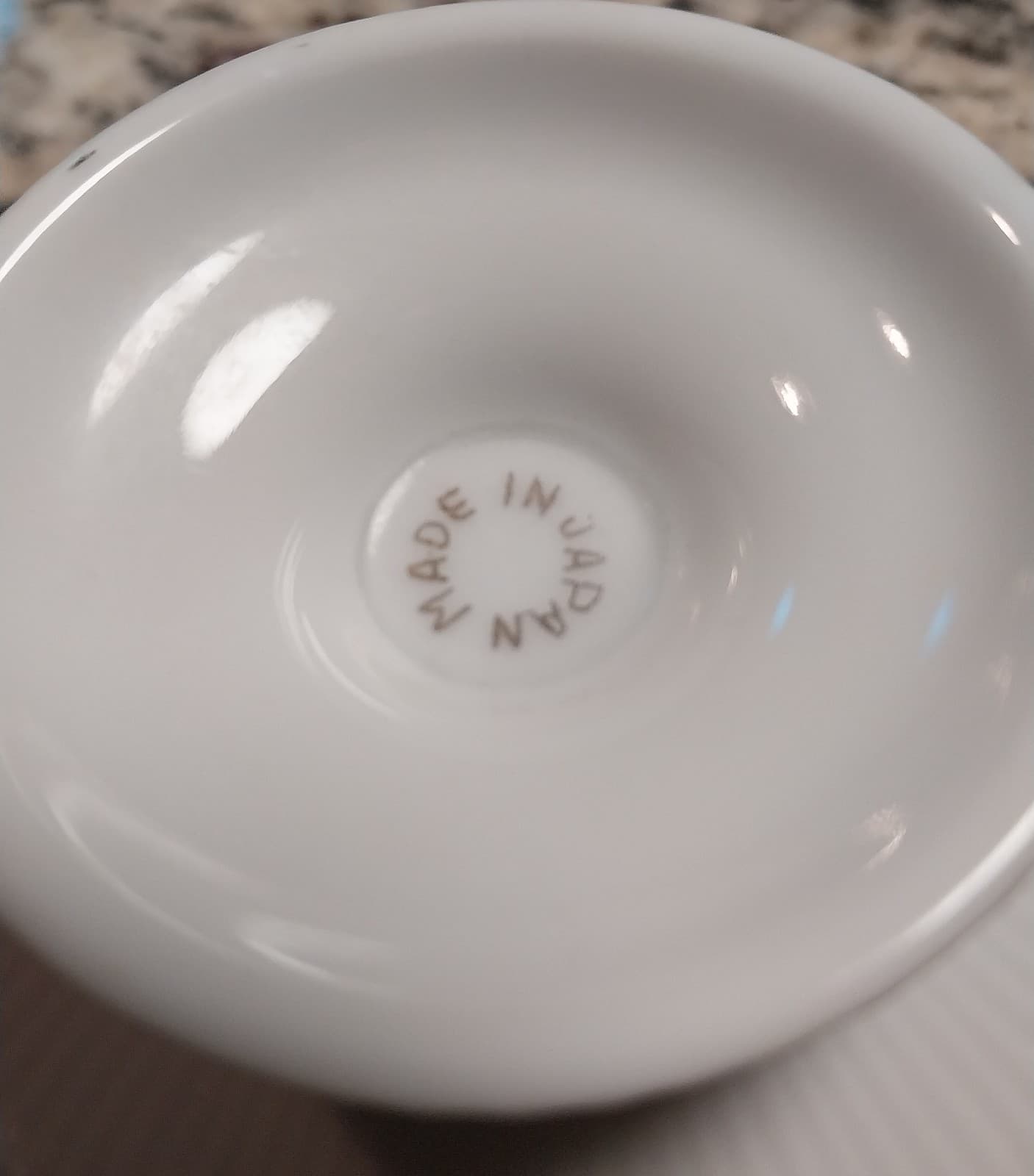 White Tea Cup With Rose Design - Thumbnail 4