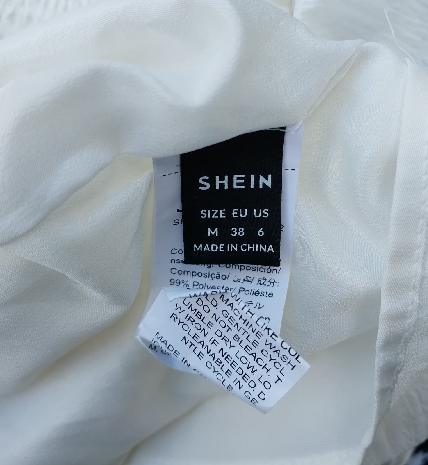 Shein White Dress, Size Youth Medium - Thumbnail 4