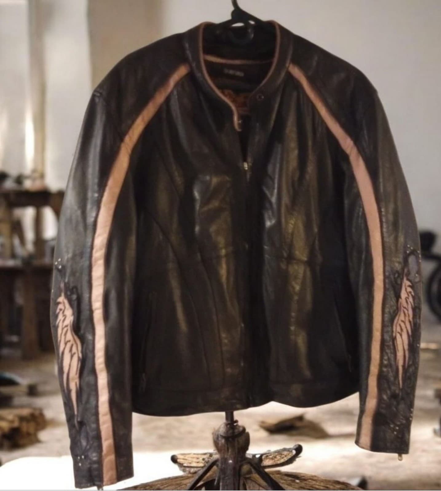 Milwaukee Women Leather Jacket.Built-in Dual Side Concealed Weapon & Ammo Pocket - Image 1