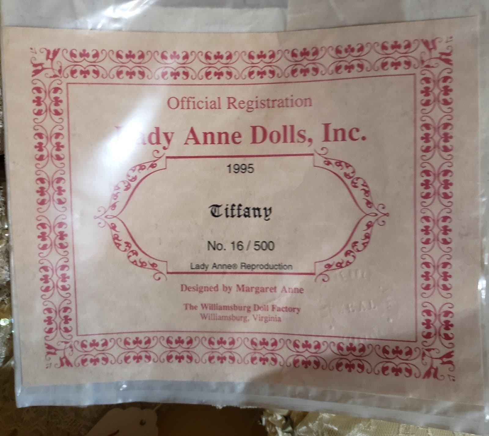 Lady anne "Tiffany" porcelain doll - Thumbnail 2