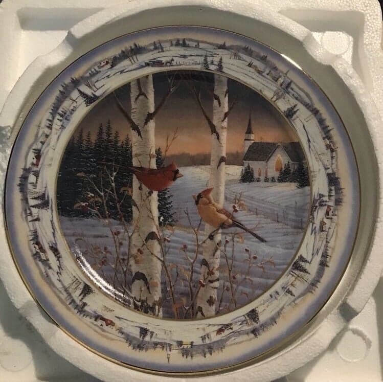 Plate "Pine Grove Twilight" Plate#929A 1993 - Image 1