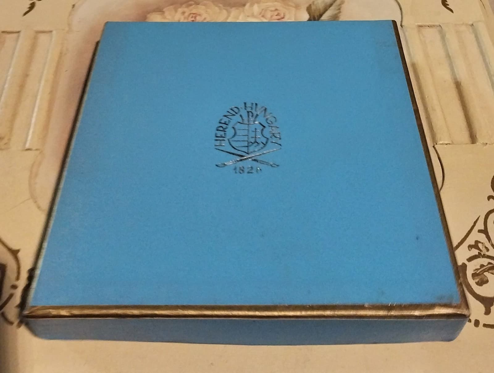 Vintage Herend Porcelain Lithopane Wall Plate Roses. 6" Diameter - Thumbnail 4