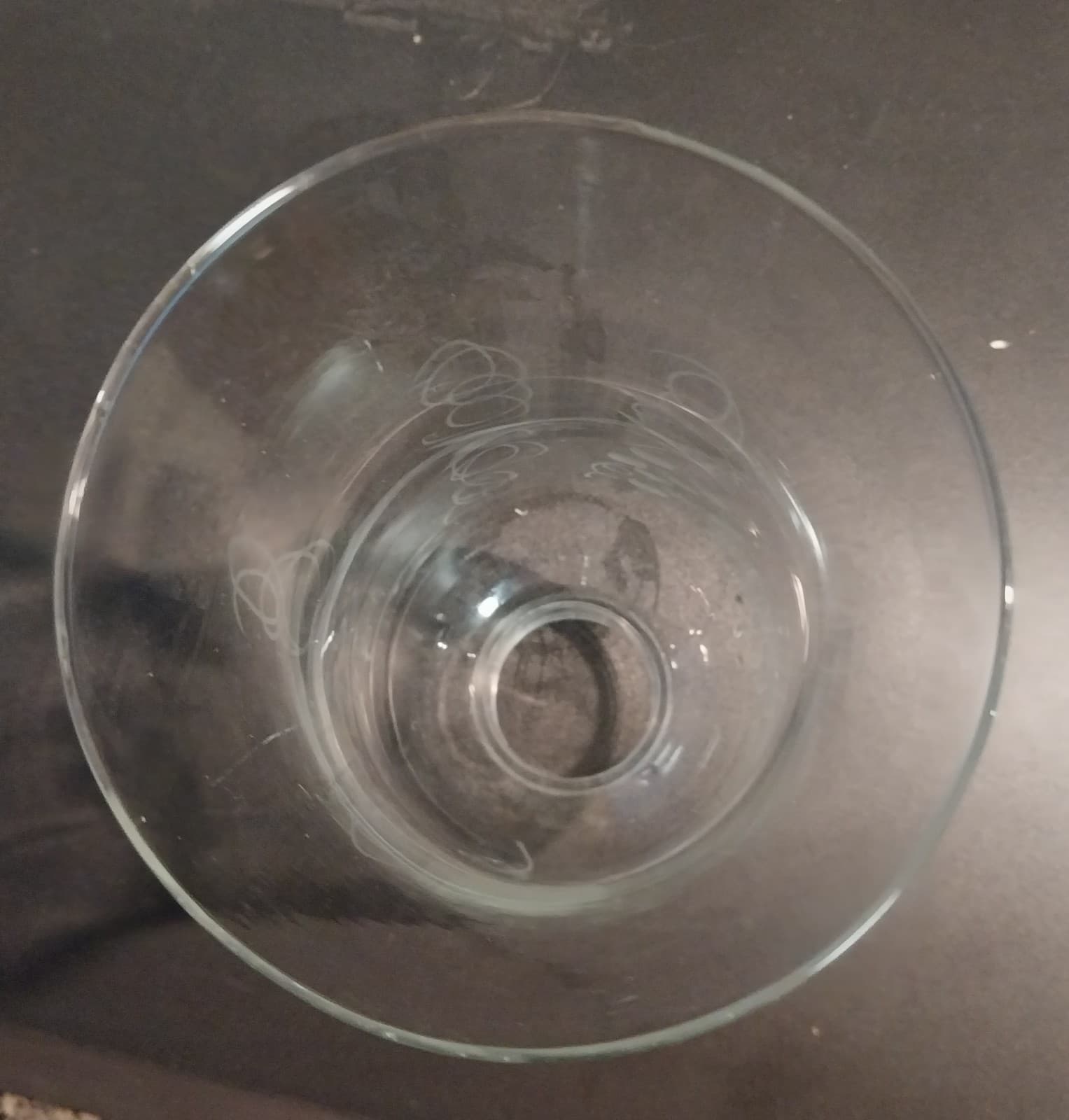 Vintage Open Top Floral Glass Shades 7.5" Tall X 1 5/8" Fitter - Thumbnail 4