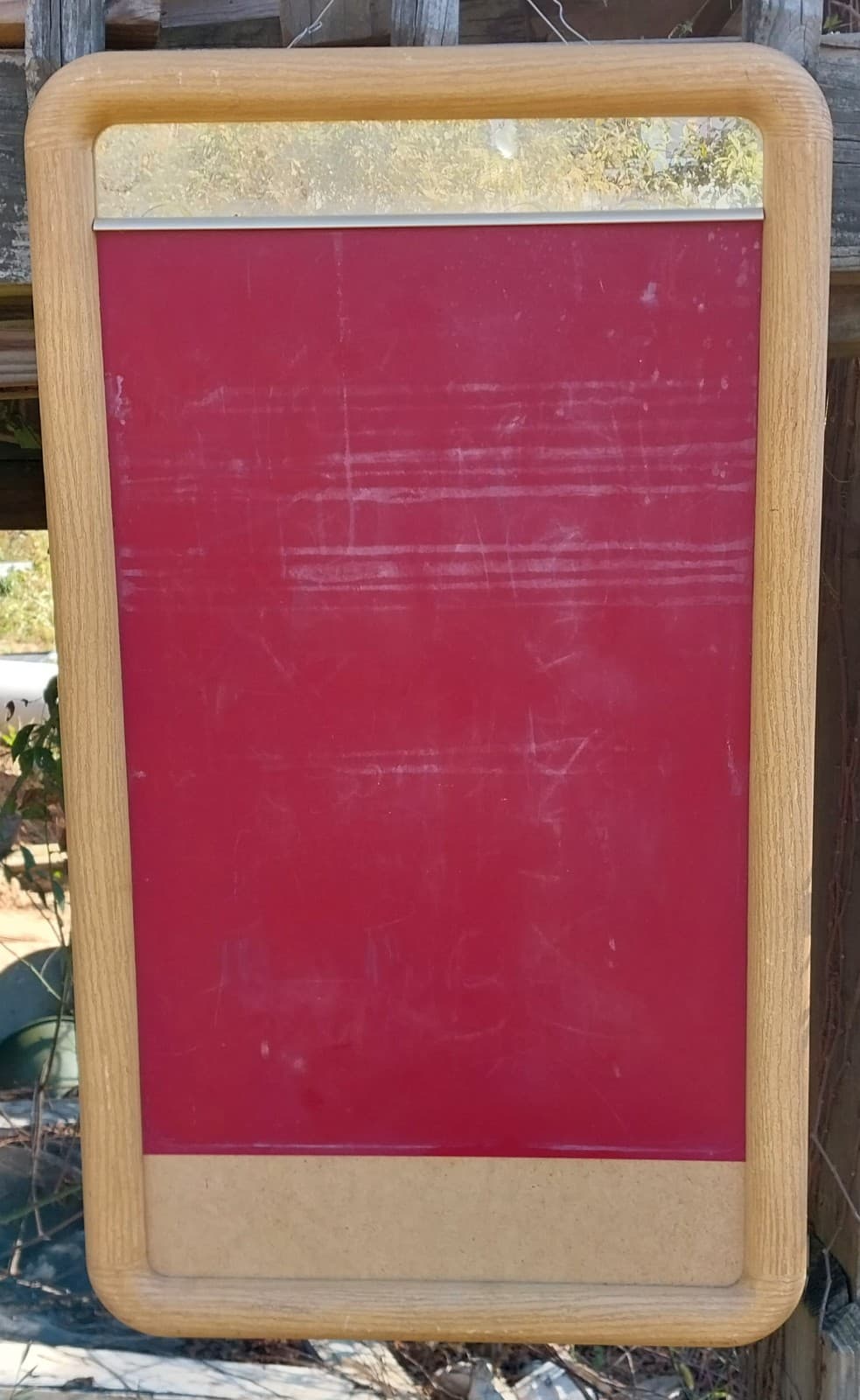 Anheuser Busch, Inc. Vintage Chalk Board (Dec 10,1986) With Small Mirror at Top - Image 1