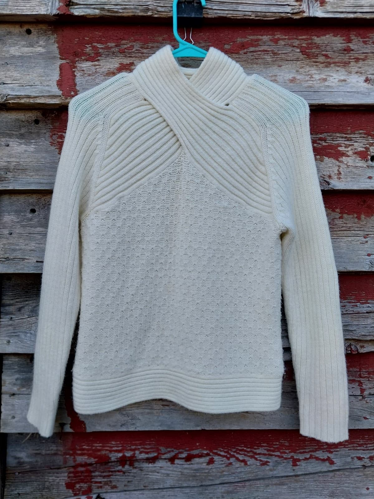 Sweater cream colored. Size Small - Image 1