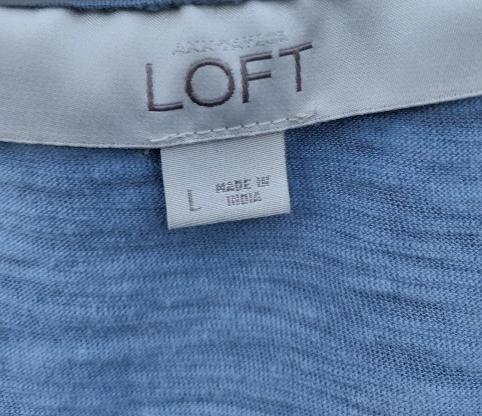 Loft Blue Women's Top. Size Large - Thumbnail 2