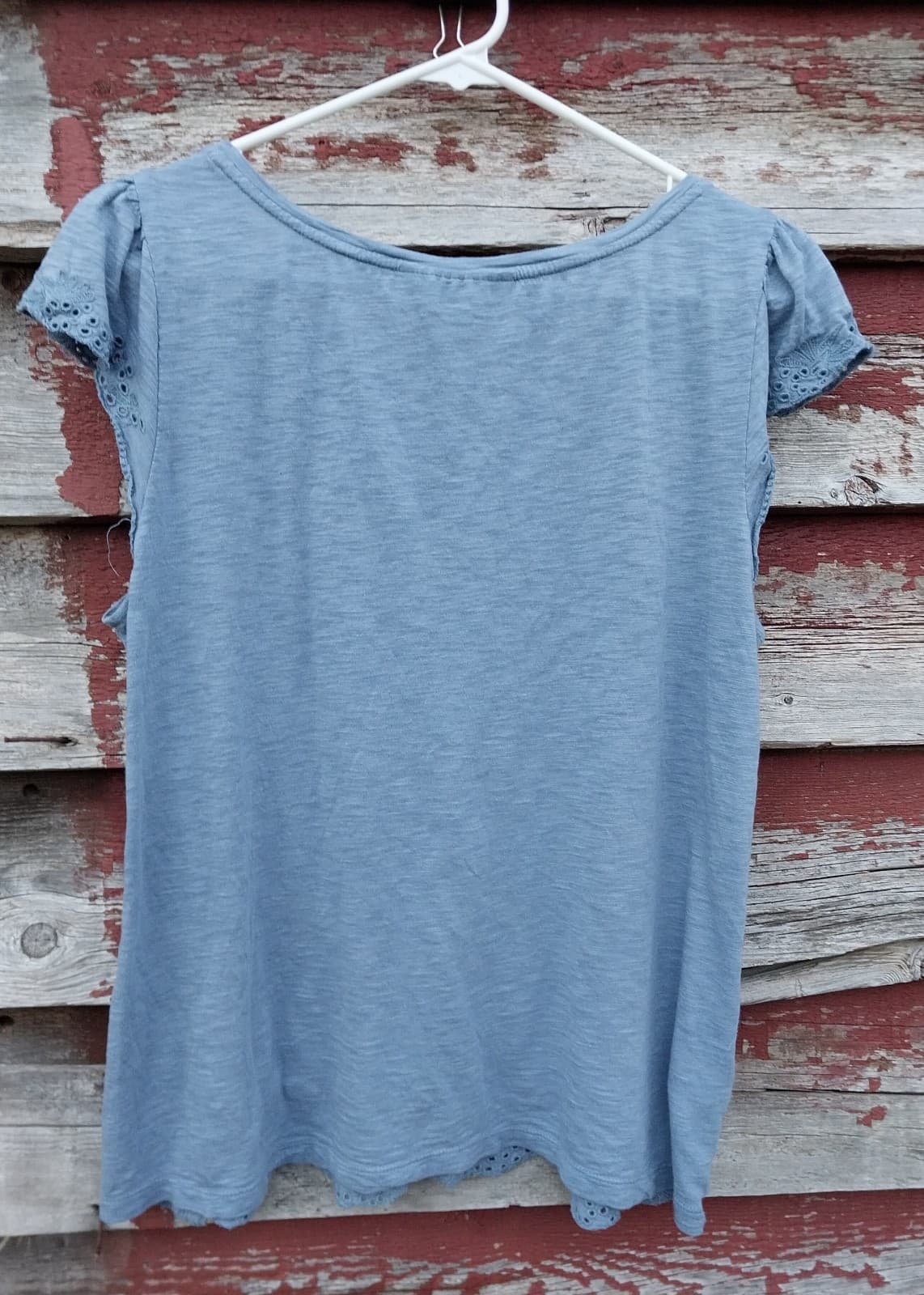 Loft Blue Women's Top. Size Large - Thumbnail 3