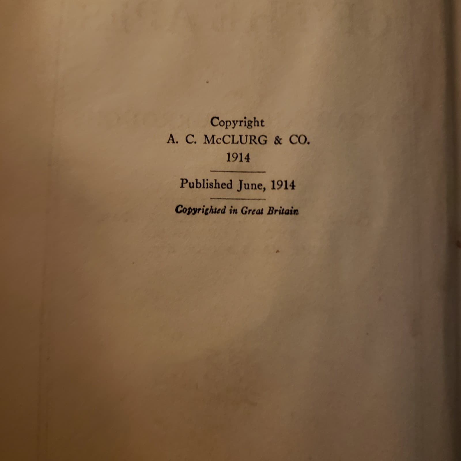 VINTAGE TARZAN OF THE APES EDGAR RICE BURROUGHS COPYRIGHT 1914 - Thumbnail 2