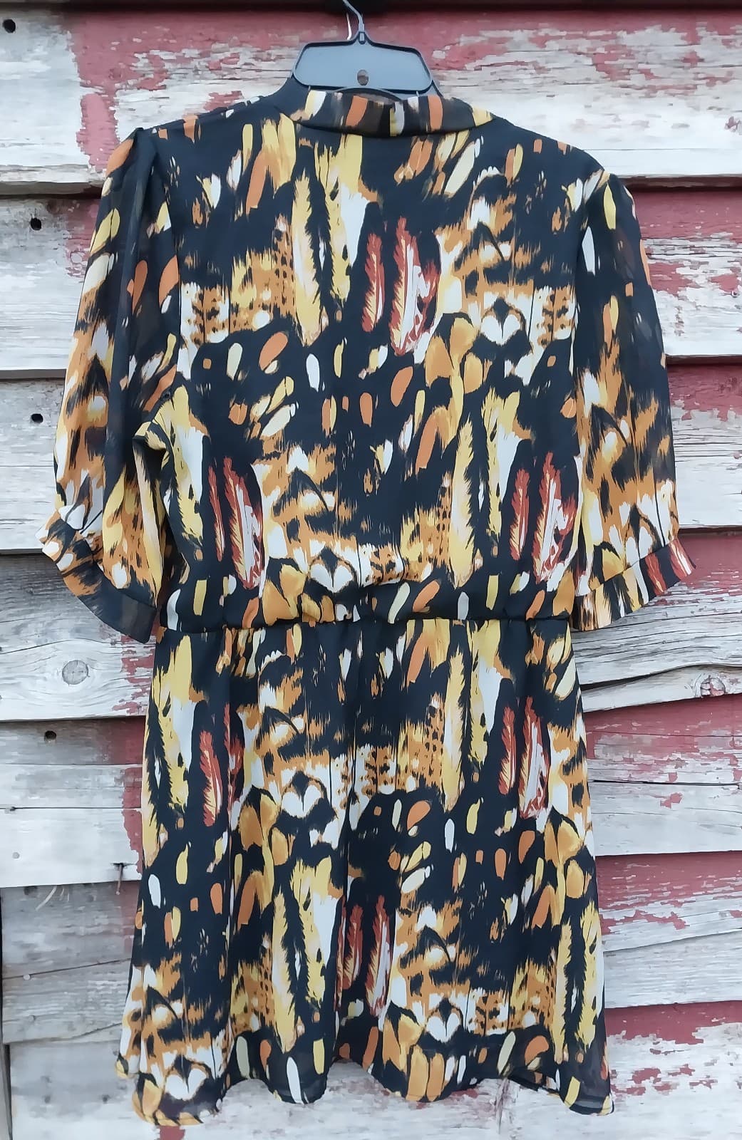 Internacionale Multi Neutral Colored Dress. Size 16 - Thumbnail 6