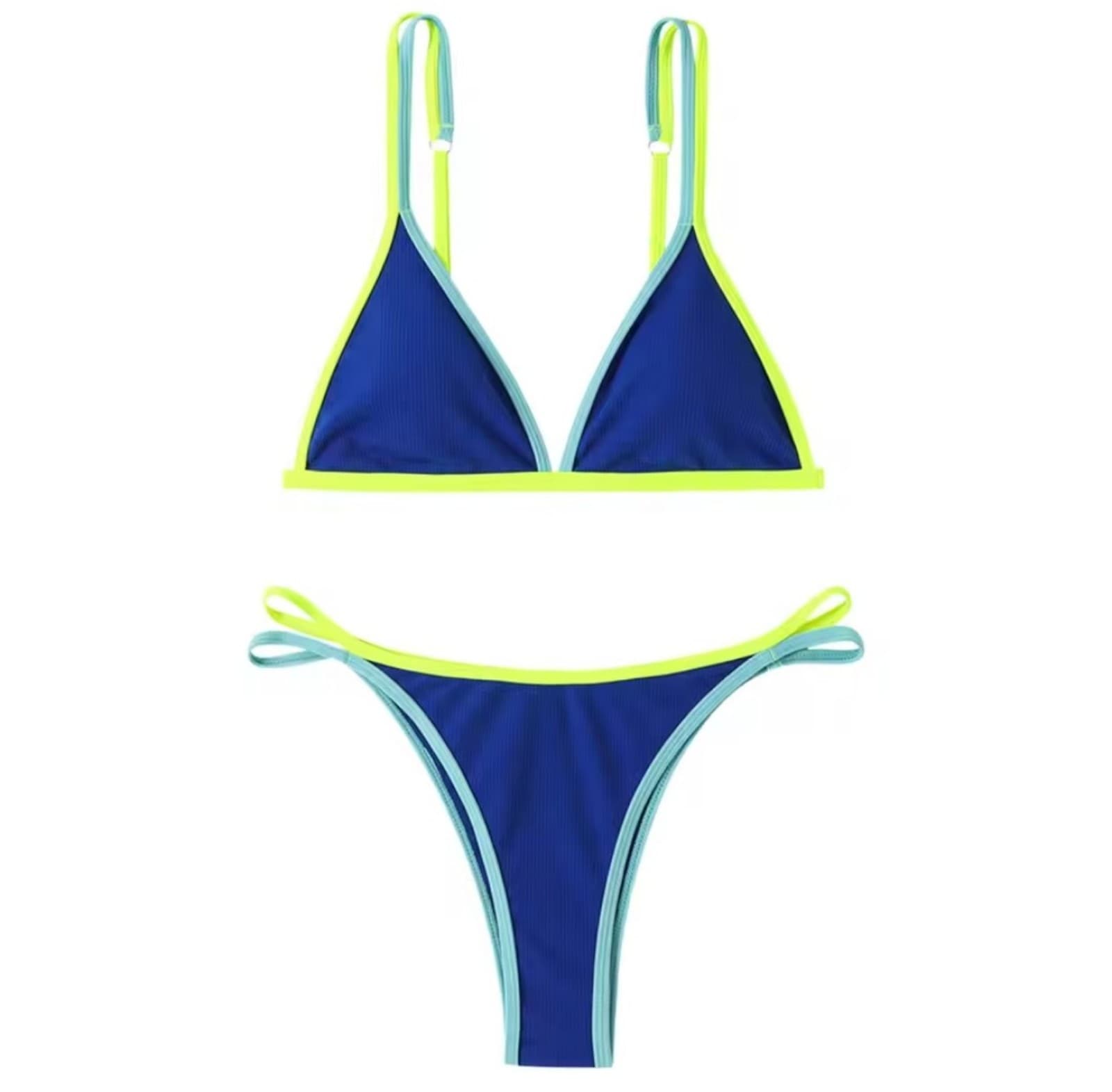 Shein Blue & Yellow Bikini - Image 1