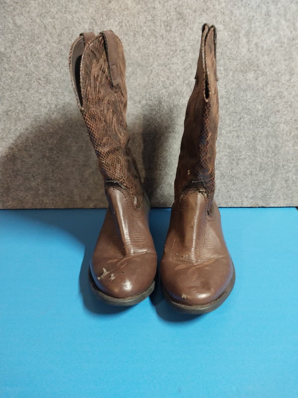 RAMPAGE WALDEN BROWN WOMENS BOOTS SIZE 7 M #300301 WESTERN COWBOY - Thumbnail 2