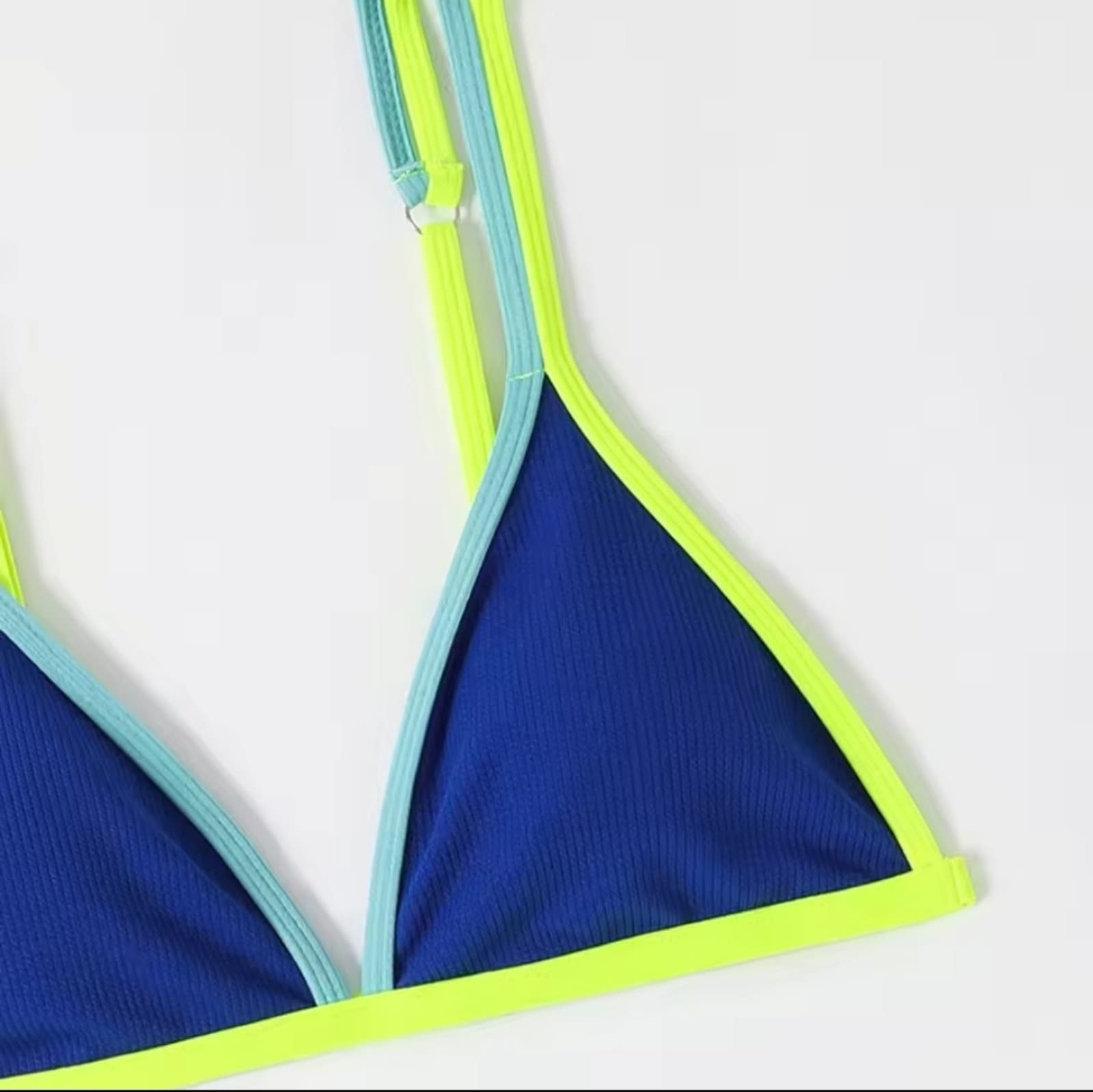 Shein Blue & Yellow Bikini - Thumbnail 2