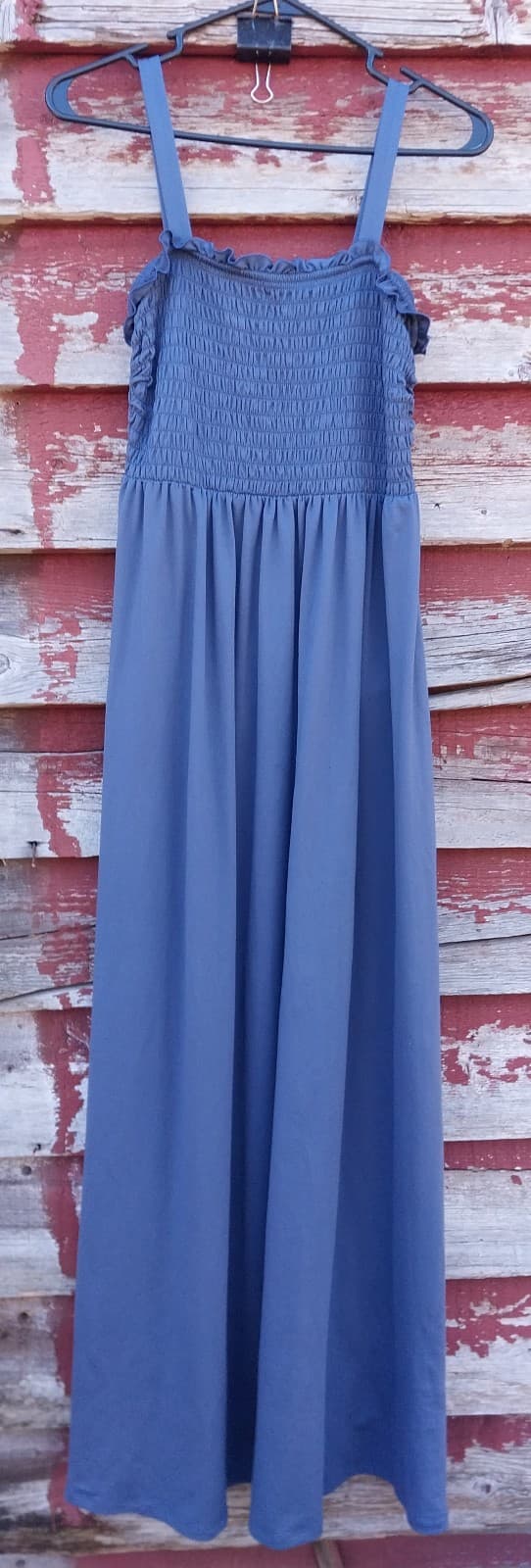 So Goods For Life Blue Beachside Midi Dress. Size Medium - Image 1