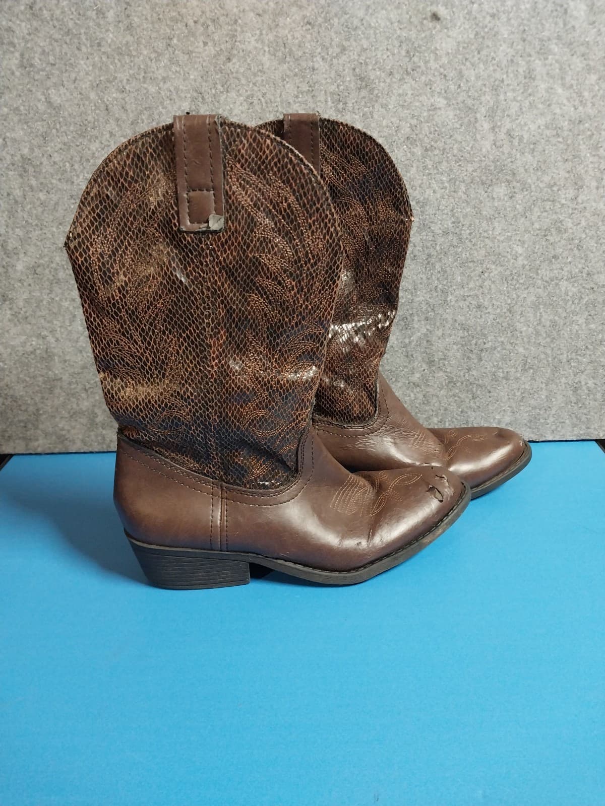 RAMPAGE WALDEN BROWN WOMENS BOOTS SIZE 7 M #300301 WESTERN COWBOY - Thumbnail 3