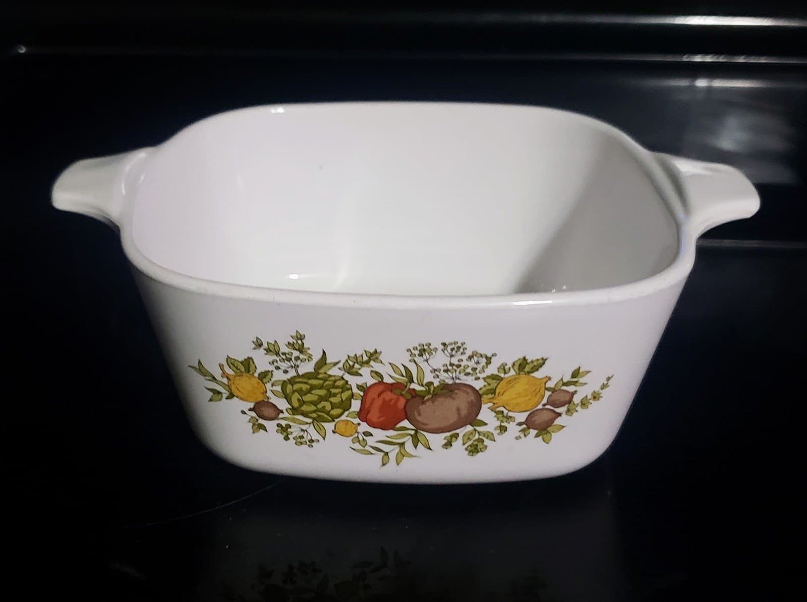 Vintage Corning Ware CASSEROLE DISH 2 3/4 Cup 5" Spice of Life Pan - Thumbnail 2