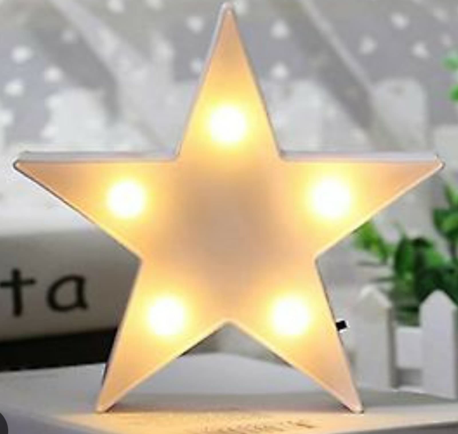 LED Five-pointed Star Night Light Creative Decorative Table Wall Lamp Christmas - Image 1