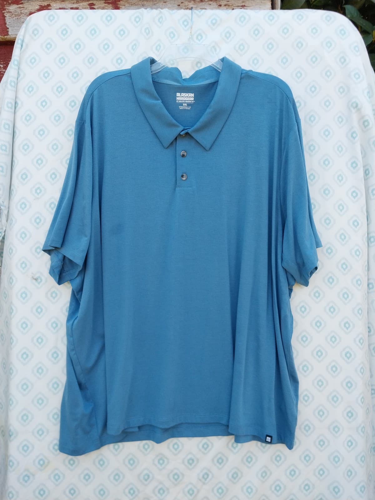 Alaskan Hardgear Duluth Trading Co. Mens Blue Polo Shirt Short Sleeve - Thumbnail 2