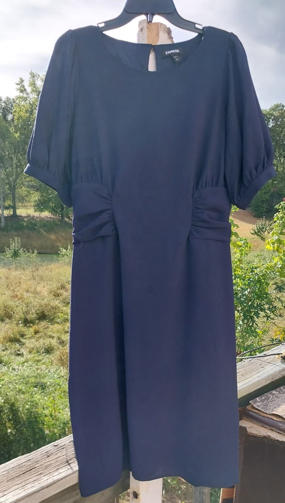 Express New Navy Blue Dress. Size Large - Image 1