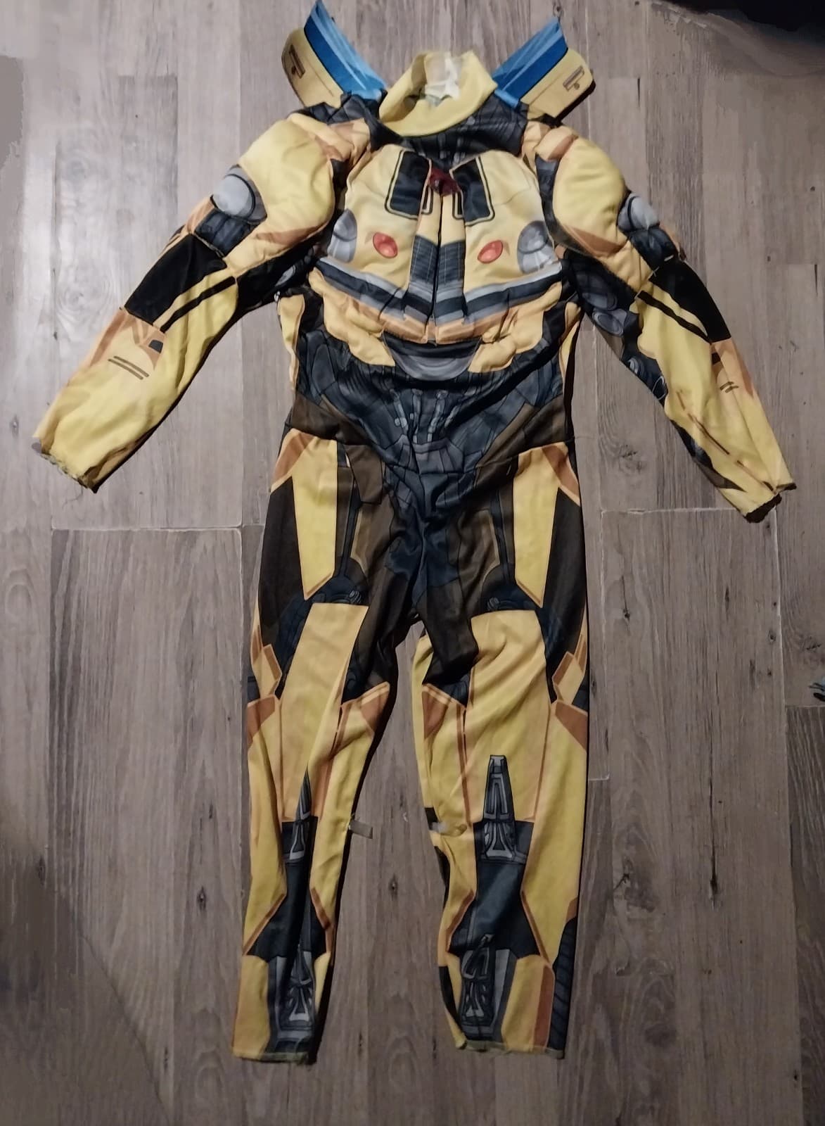 Transformers Bumblebee Muscle Costume Kids Size 6-7 - Image 1