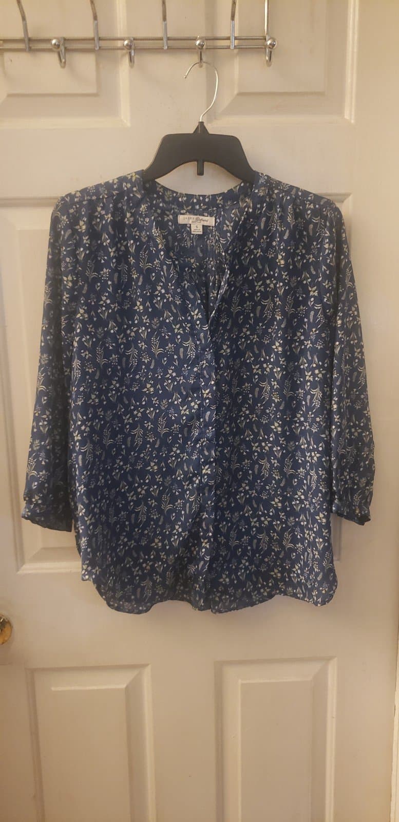 Jachs Girlfriend Blouse Top 3/4 Sleeves NWT Small Button Down - Image 1