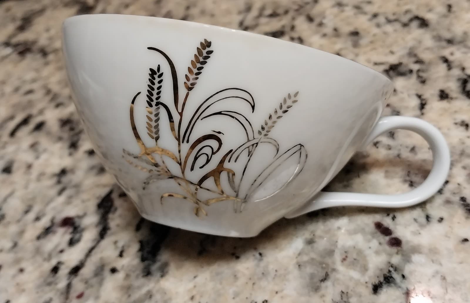 4 Summit Golden Wheat Fine China Coffee/Tea Cups. Made in Japan - Thumbnail 6