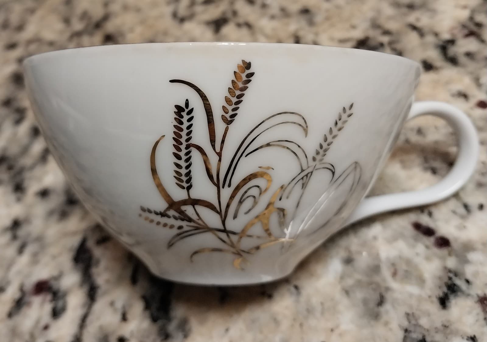 4 Summit Golden Wheat Fine China Coffee/Tea Cups. Made in Japan - Thumbnail 4