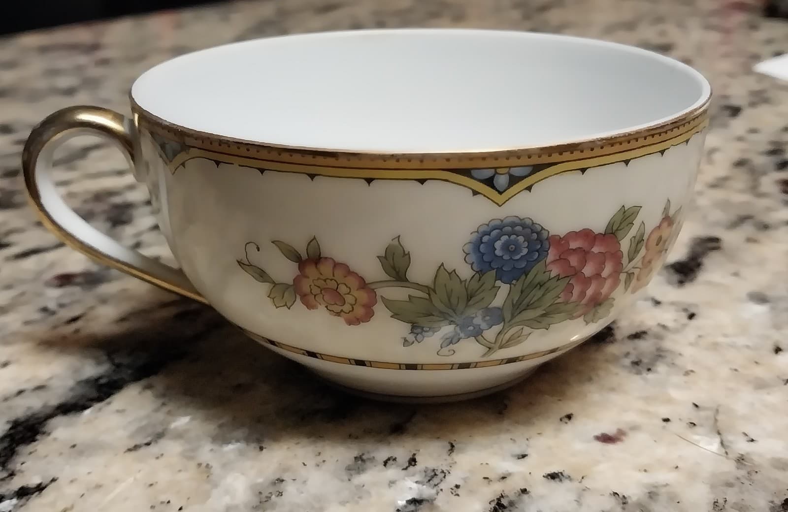 Vintage Noritake - The Magenta - Bone China Floral Tea Cup Gold Trim-Replacement - Image 1