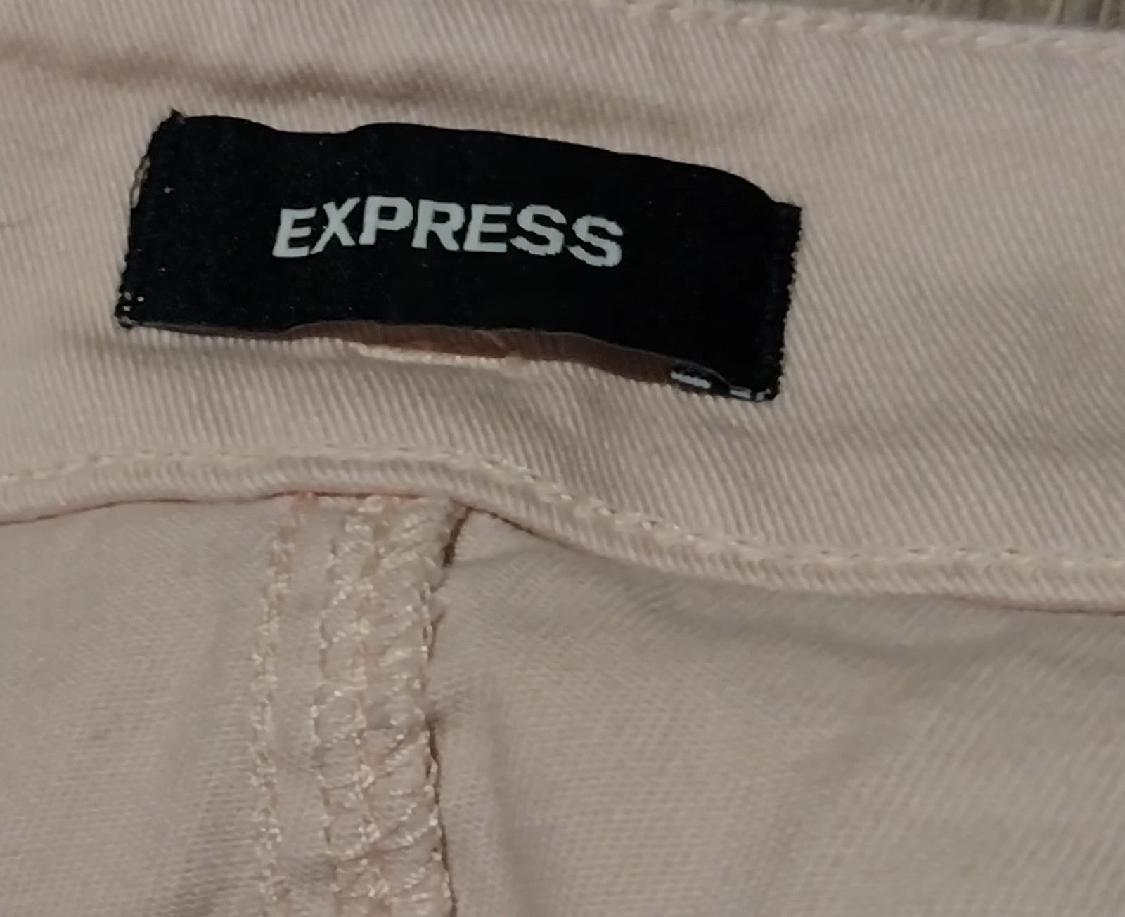 Express Womens Extreme High Rise Flat Front Belt Light Pink Shorts Size 12 - Thumbnail 7