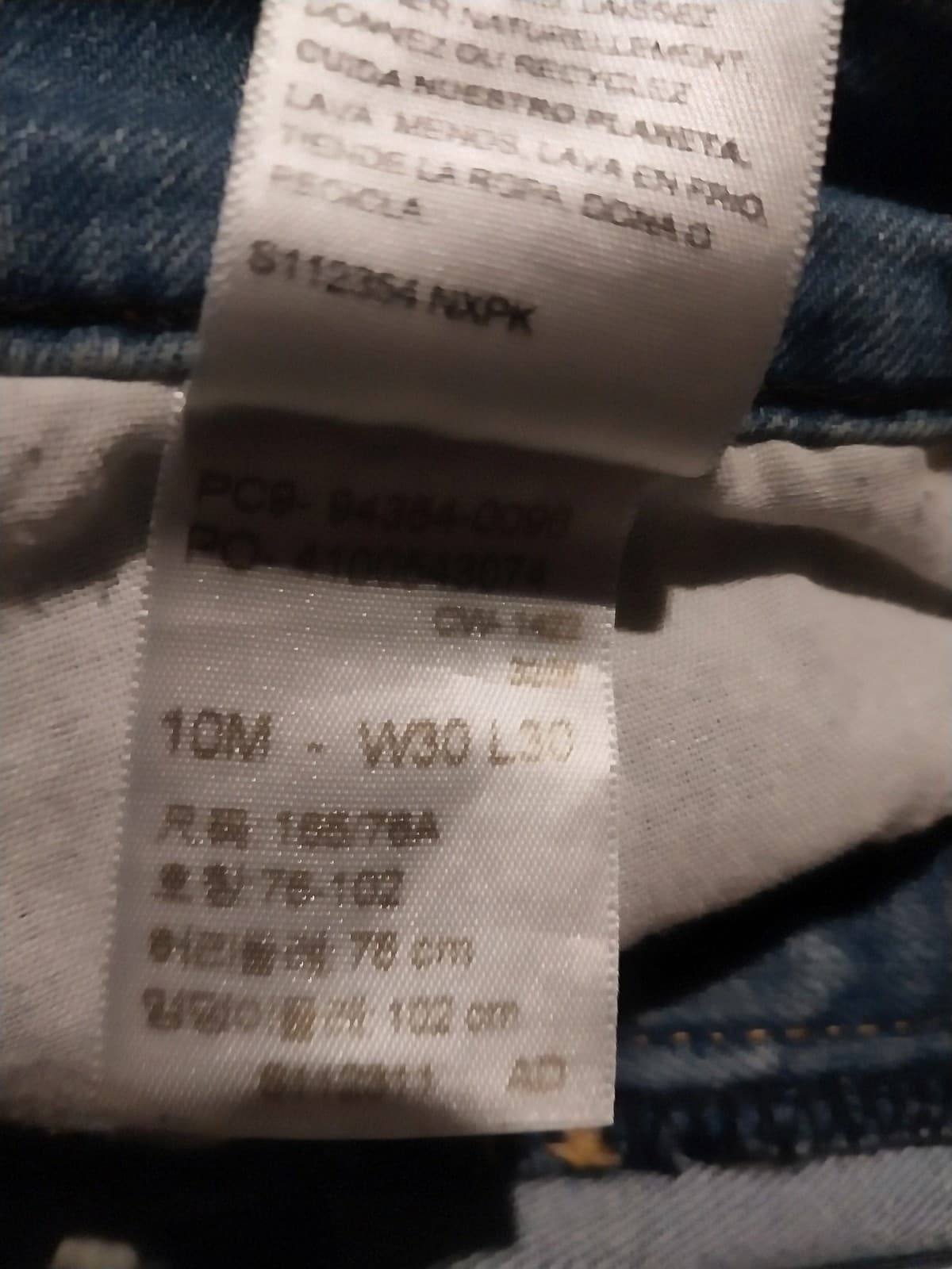 Levis Women Jeans Mid-Rise Skinny Blue Denim. Size 10M - Thumbnail 4