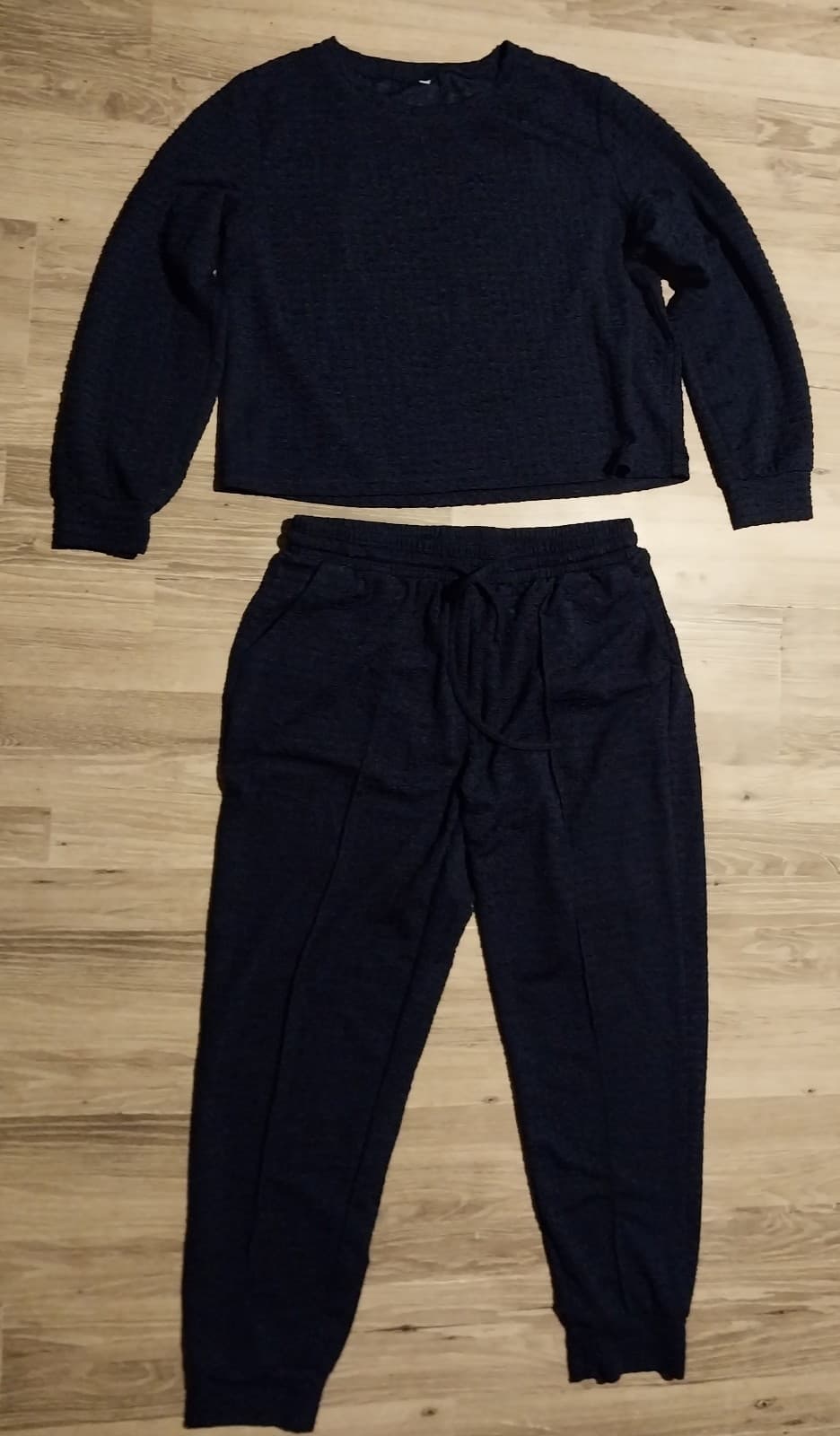 2 Piece Navy Blue Pajama Set - Image 1